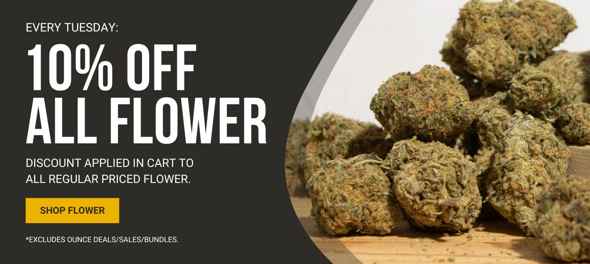 Budderweeds Canada - 10% Off All Flower Banner