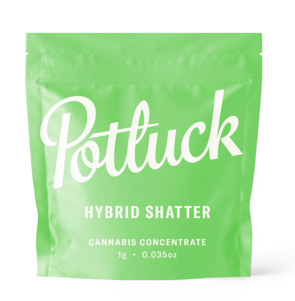Potluck - Hybrid Shatter - cannabis Concentrate | Budderweeds Canada