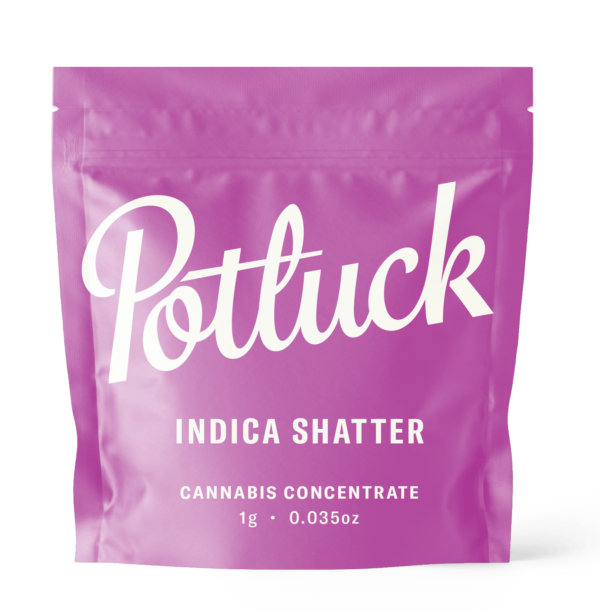 Potluck - Indica Shatter - cannabis Concentrate | Budderweeds Canada
