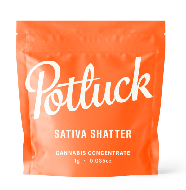 Potluck - Sativa Shatter - cannabis Concentrate | Budderweeds Canada
