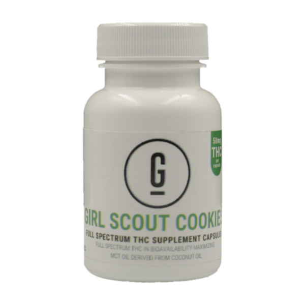 GRASS – THC Capsules – Girl Scout Cookies – 50mg | Budderweeds Canada