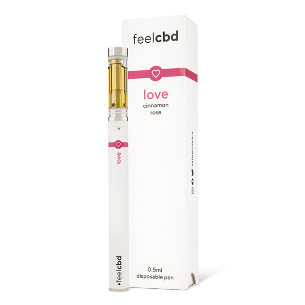 FeelCBD – Love – Dispsable CBD Vape Pen 0.5ml | Budderweeds Canada