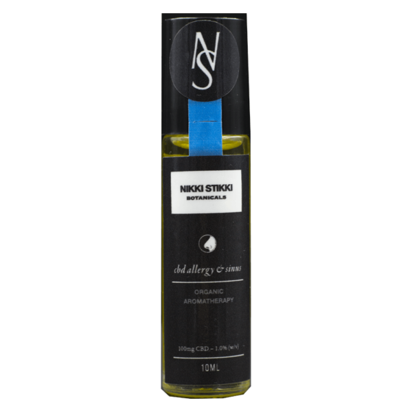 Nikki Stikki Botanicals – Organic Aromatherapy – CBD Allergy and Sinus Roller 100mg CBD | Budderweeds Canada