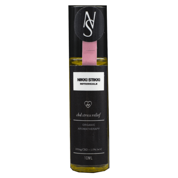 Nikki Stikki Botanicals – Organic Aromatherapy – CBD Stress Relief Roller 100mg CBD | Budderweeds Canada