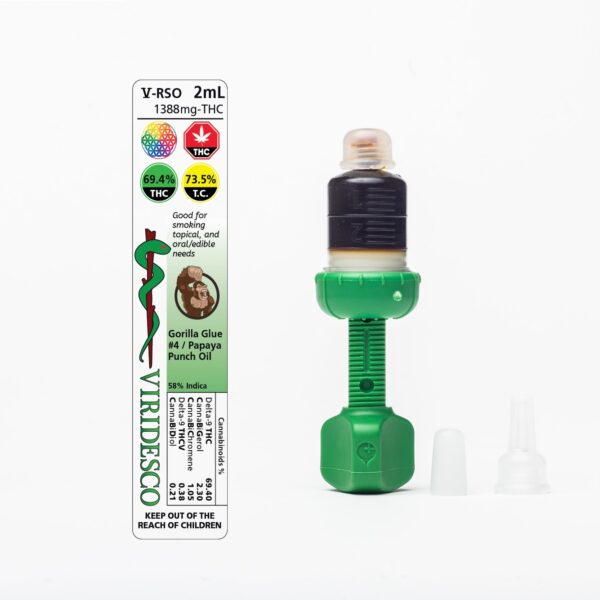 Viridesco – THC / RSO – Gorilla Punch – 2ml | Budderweeds Canada