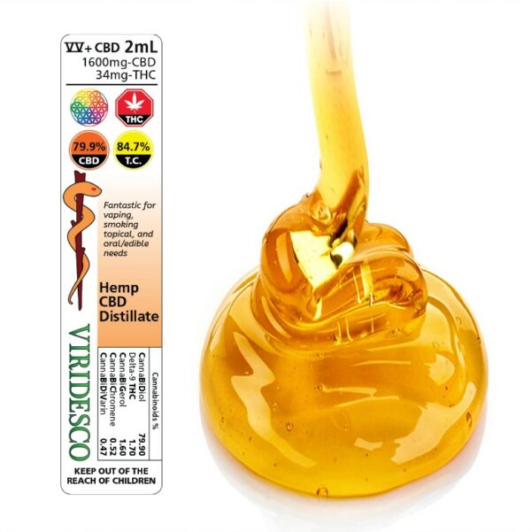 Viridesco – CBD Distillate – 2ml | Budderweeds Canada