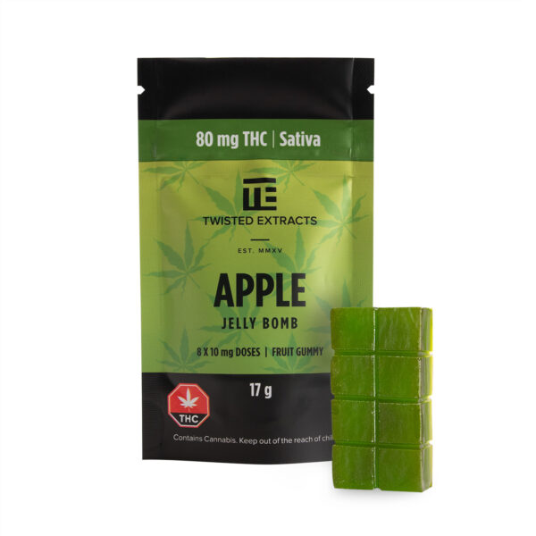 Twisted Extracts – Apple Jelly Bomb – Sativa – 80mg THC | Budderweeds Canada