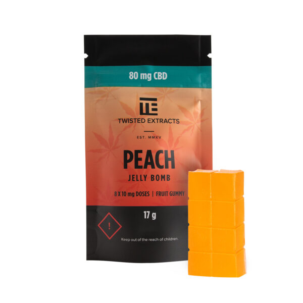 Twisted Extracts – Peach Jelly Bombs – CBD | Budderweeds Canada
