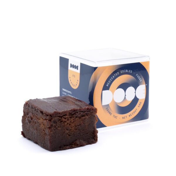 Dose Edibles – Chocolate Fudge – 200mg THC | Budderweeds Canada