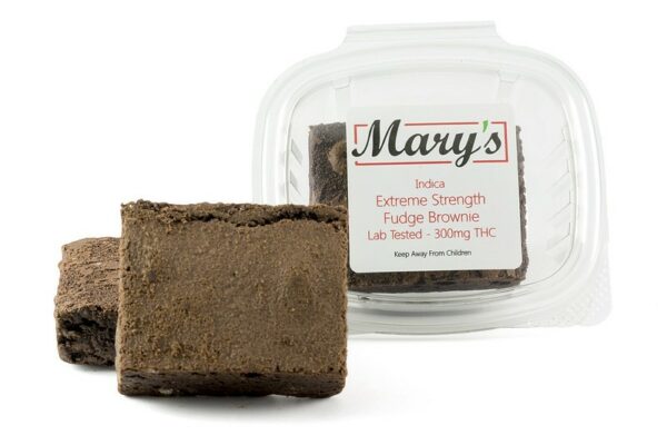 Mary’s Medibles – Extreme Strength Fudge Brownie – 300mg THC (Indica) | Budderweeds Canada