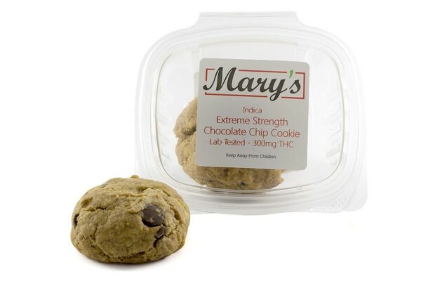 Mary’s Medibles – Extreme Strength Chocolate Chip Cookie – 300mg THC (Indica) | Budderweeds Canada