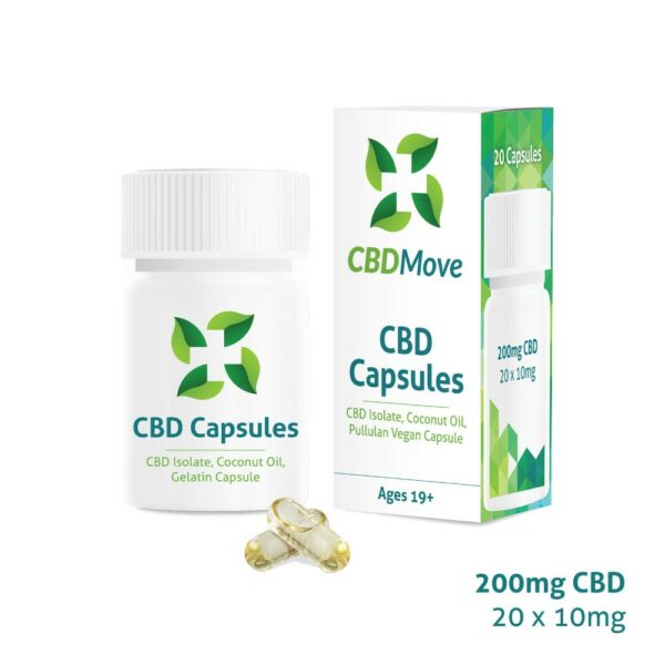 CBD Move – CBD Capsules – 200mg CBD | Budderweeds Canada