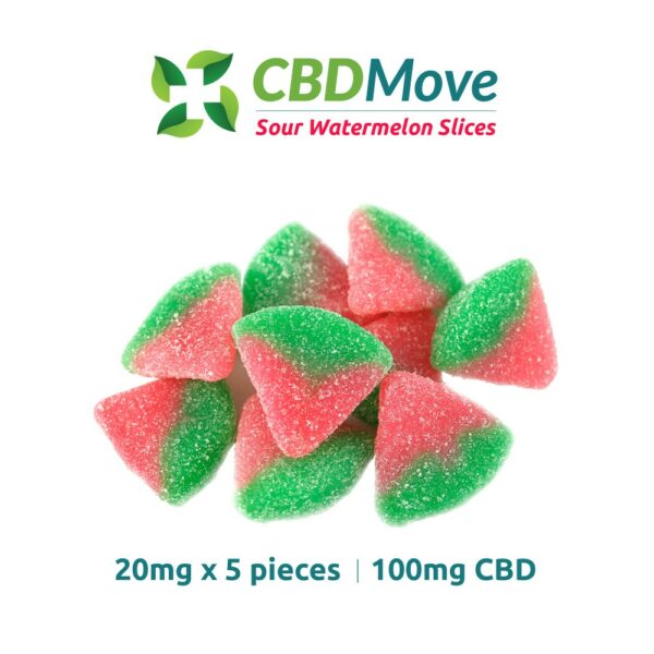 CBD Move – CBD Gummies – Watermelon – 100mg CBD | Budderweeds Canada