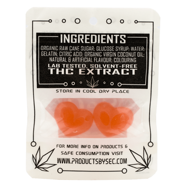 SEC – Hearts- 50mg THC | Budderweeds Canada