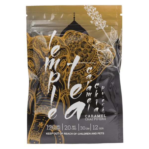 Temple Tea – Caramel Chai Pu-Erh 120mg THC | Budderweeds Canada