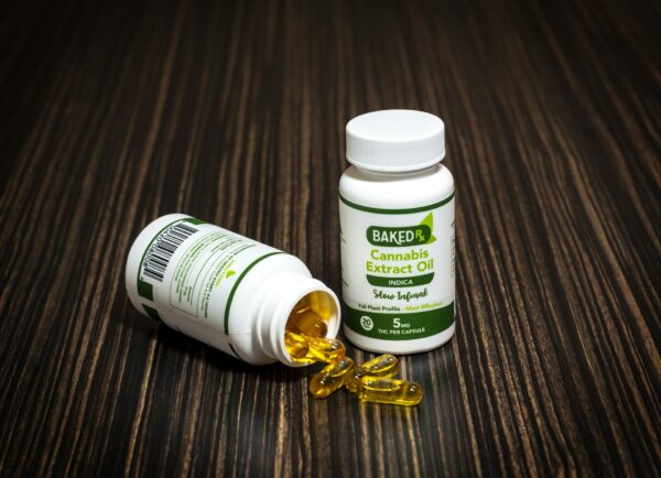 Baked Edibles -Indica Cannoil Capsules 5mg | Budderweeds Canada