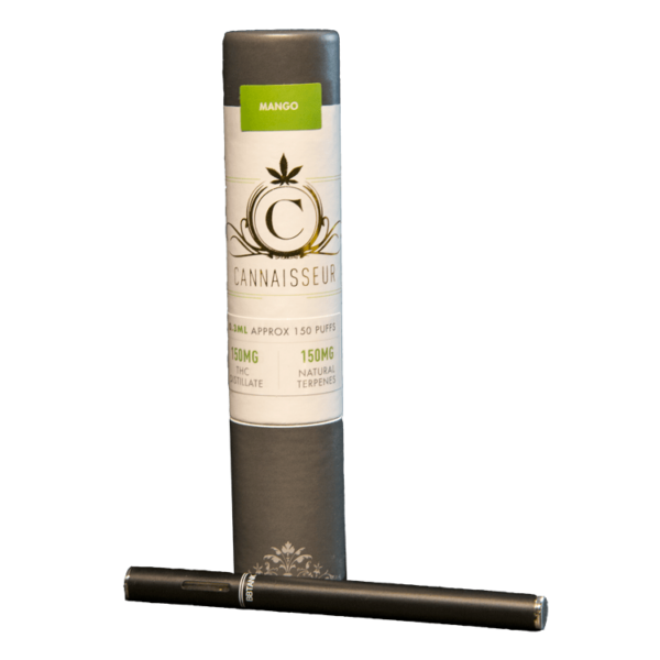 Cannaisseur – Disposable THC Distillate Pen – Mango 0.3ml | Budderweeds Canada