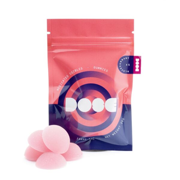 Dose Edibles Gummies – Blackcurrant | Budderweeds Canada