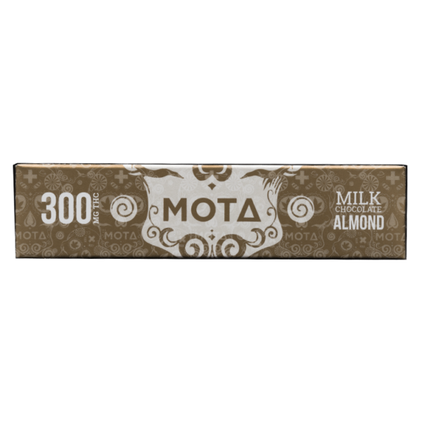 MOTA Edibles – Milk Chocolate Almond Bar – 300mg THC | Budderweeds Canada