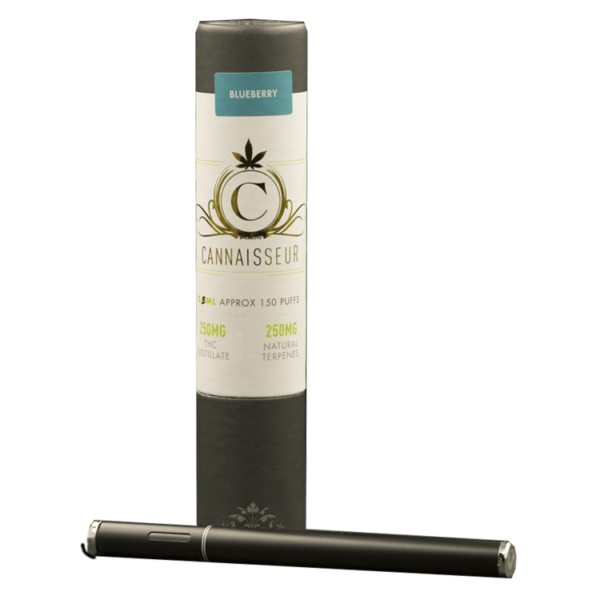 Cannaisseur – Disposable THC Distillate Pen – Blueberry 0.5ml | Budderweeds Canada
