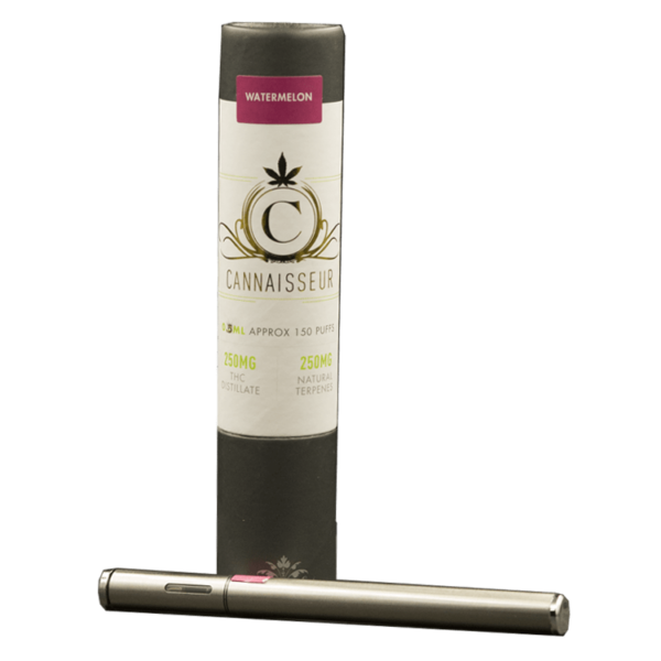 Cannaisseur – Disposable THC Distillate Pen – Watermelon 0.3ml | Budderweeds Canada