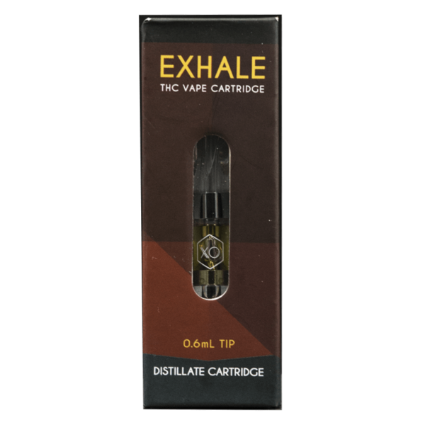 XO Exhale – THC Distillate Refill Cartridge – Banana Kush 0.6ml | Budderweeds Canada