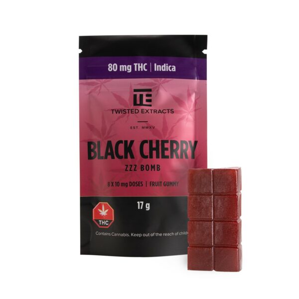 Twisted Extracts – Black Cherry – Zzz Bombs – 80mg THC | Budderweeds Canada