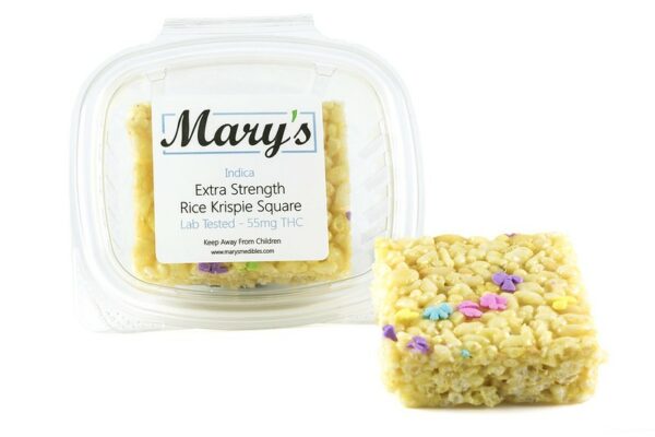 Mary’s Medibles – Extra Strength Rice Krispie Square – 55mg THC (Indica) | Budderweeds Canada