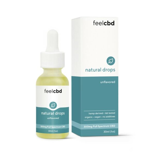 FeelCBD – Natural Drops – CBD Tincture 300mg | Budderweeds Canada