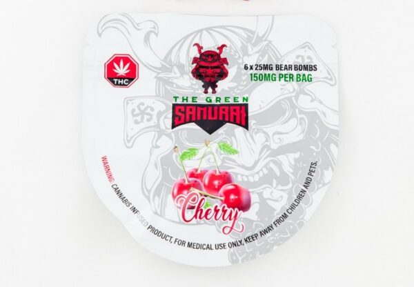 The Green Samurai – Cherry Gummies – 150mg | Budderweeds Canada