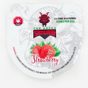 The Green Samurai – Strawberry Gummies – 150mg | Budderweeds Canada