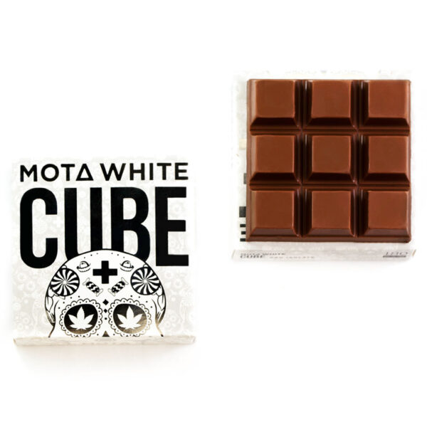MOTA White Cube – 180mg CBD Milk Chocolate Cube | Budderweeds Canada