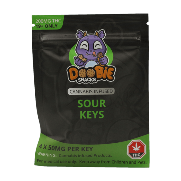 Doobie Snacks – CBD Sour Gummy Bears – 150mg CBD | Budderweeds Canada