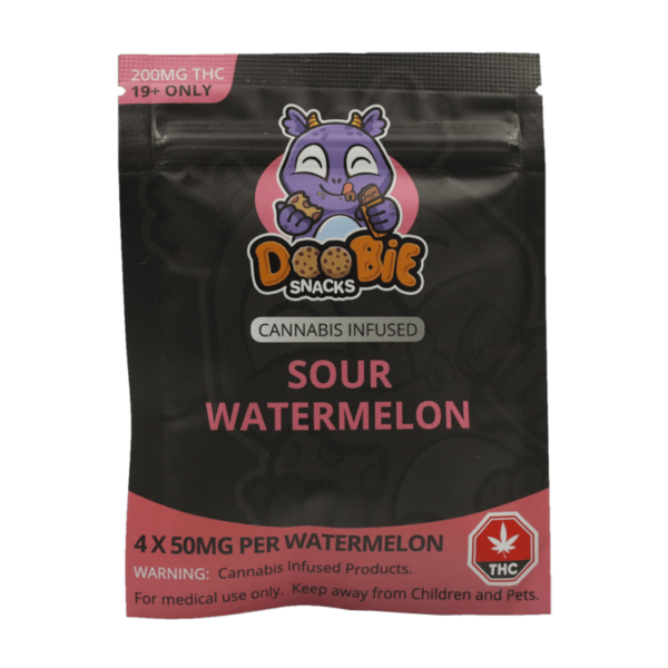 Doobie Snacks – CBD Sour Gummy Bears – 150mg CBD | Budderweeds Canada