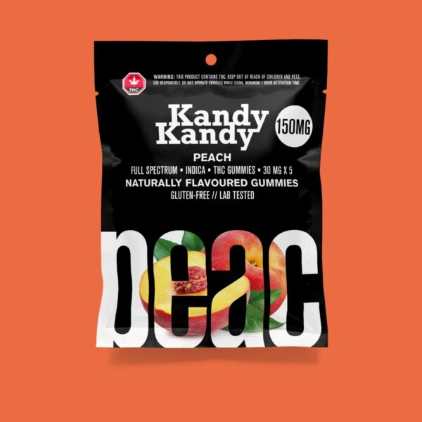 Kandy Kandy – Peach Gummies | Budderweeds Canada