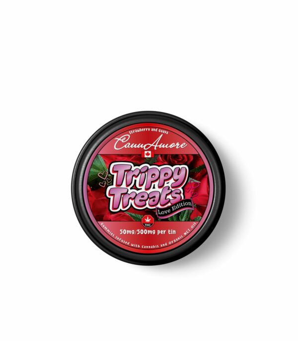 Trippy Treats – Strawberry Guava – CannAmore Love Edition – 500mg THC | Budderweeds Canada