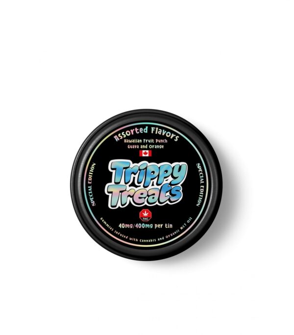 Trippy Treats – Assorted Flavour Gummies – 400mg THC | Budderweeds Canada