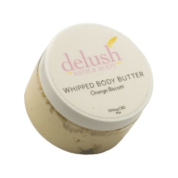 Delush Bath and Body – Whipped Body Butter – Orange Dreamsicle 300mg CBD | Budderweeds Canada