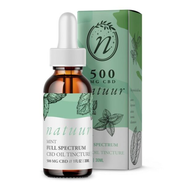 Natuur – Full Spectrum CBD Oil Tincture – Mint | Budderweeds Canada