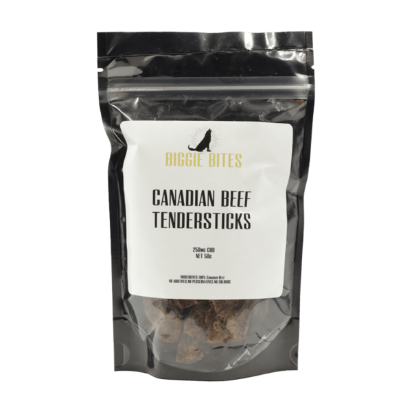 Biggie Bites – Canadian Beef Tendersticks – 250mg CBD | Budderweeds Canada