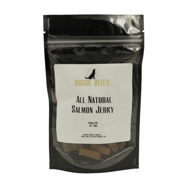 Biggie Bites – All Natural Salmon Jerky – 250mg CBD | Budderweeds Canada