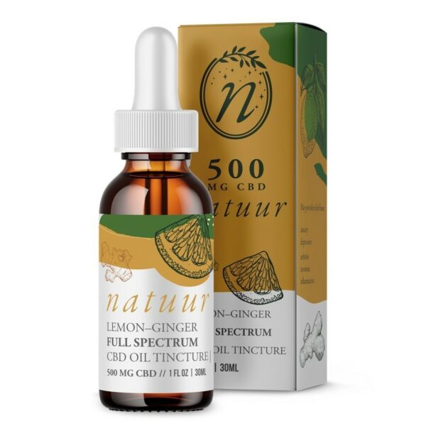 Natuur – Full Spectrum CBD Oil Tincture – Lemon Ginger – 1000mg | Budderweeds Canada