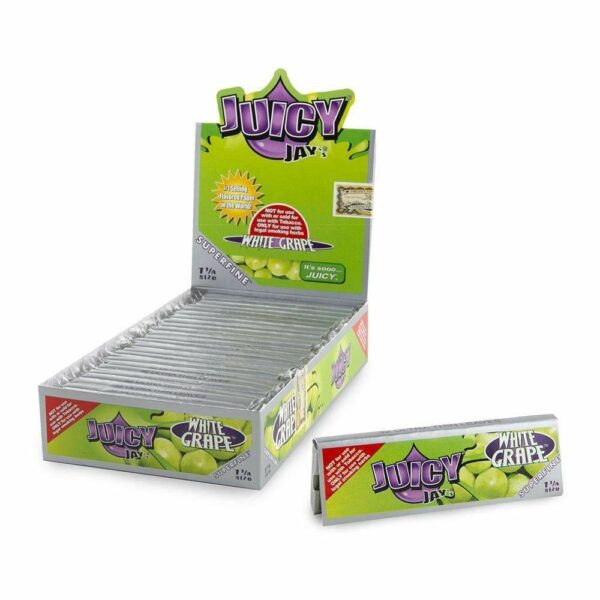 Juicy Jay’s – Hemp Papers (1.25 inch) – White Grape | Budderweeds Canada