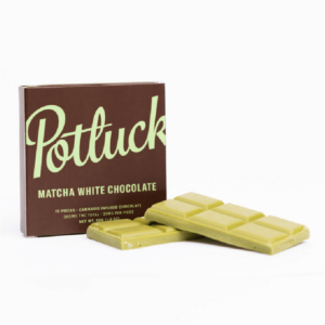 Potluck – Infused Chocolate – Matcha White Chocolate – 300mg THC | Budderweeds Canada