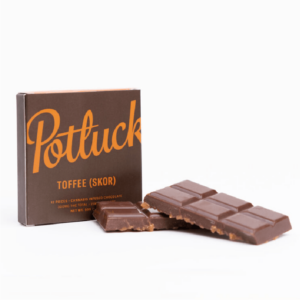 Potluck – Infused Chocolate – Toffee (Skor) – 300mg THC | Budderweeds Canada