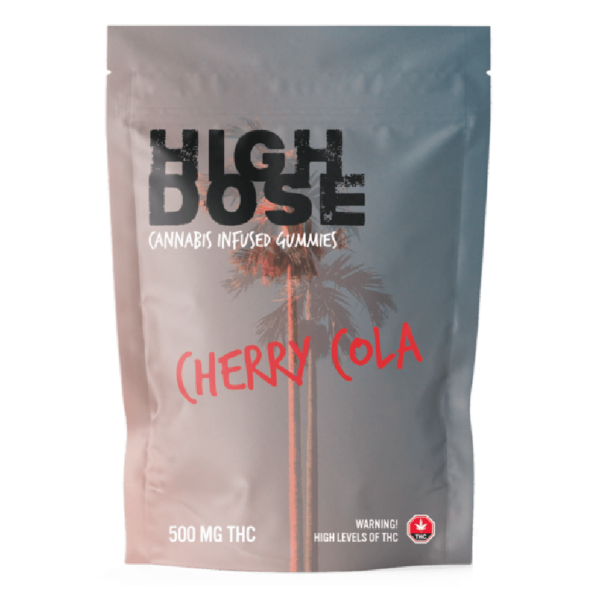 High Dose – cannabis Infused Gummies – Cherry Cola – 500mg/1500mg | Budderweeds Canada