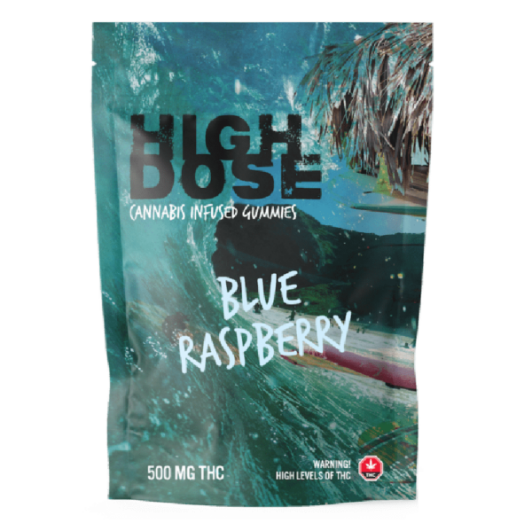 High Dose – cannabis Infused Gummies – Blue Raspberry – 1000mg/1500mg | Budderweeds Canada