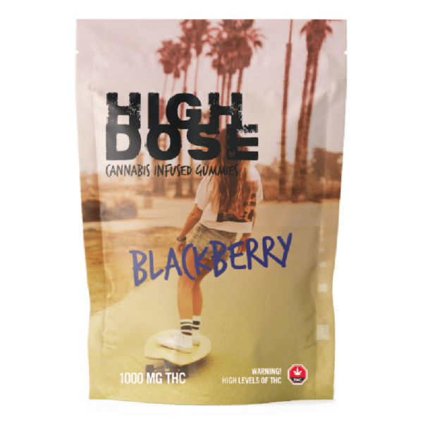 High Dose – cannabis Infused Gummies – Blackberry – 1000mg/1500mg | Budderweeds Canada