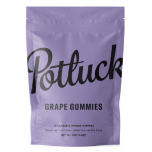 Potluck Extracts – Grape Gummies (1:1) – 100mg THC / 100mg CBD | Budderweeds Canada