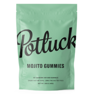 Potluck Extracts – Mojito Gummies (1:1) – 100mg THC / 100mg CBD | Budderweeds Canada